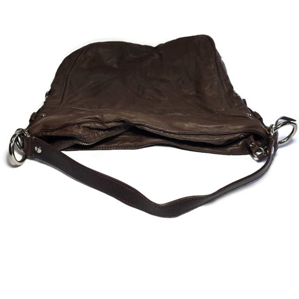 Vintage Coach F14706 Zoe Hobo Shoulder Bag Handbag Brown Leather Purse, - Picture 6 of 16
